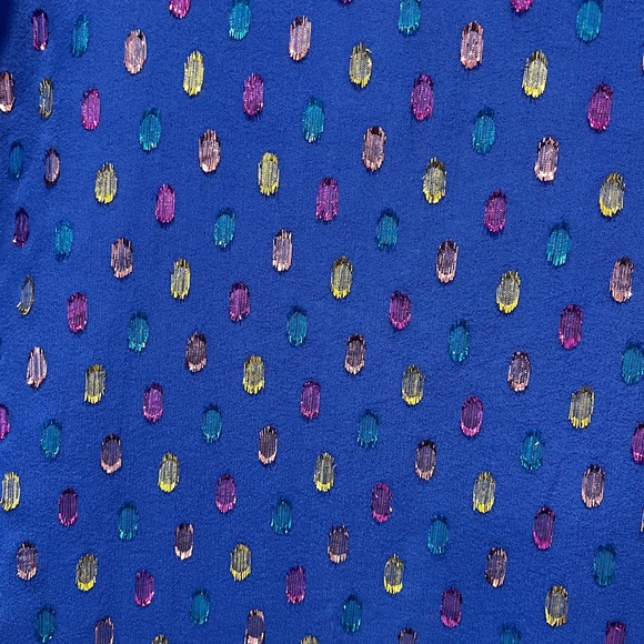 Lilly Pulitzer Florin Silk V-Neck XXS EUC - Picture 3 of 3